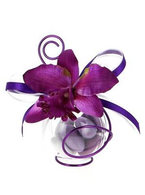Boule dragées orchidée Lilas