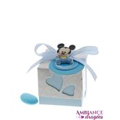 Boite à dragées cube coeur rose bébé Minnie