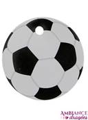 Etiquette baptme ballon de foot x12