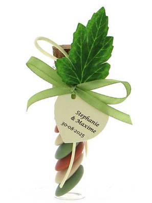 Éprouvette Dragées Mariage Champêtre - Dragées Mariage Champêtre 