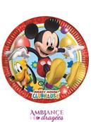 8 Assiettes Mickey 23 cm