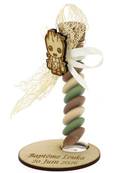 Éprouvette Dragées Baptême Groot socle Bois - Dragées Baptême Groot