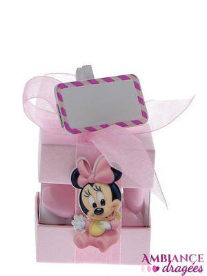 Boite à dragées cube bébé Minnie