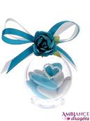 Boule drages rose turquoise