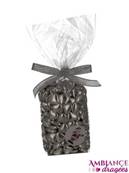 Sachet mini oeur argent au chocolat