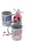 Mug drages parrain, marraine Cygne