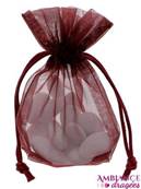 Sachet organza bordeaux