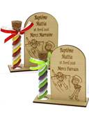 Cadeau Parrain Marraine Éprouvette Bois Toy Story - Dragées Baptême Toy Story