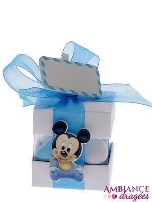 Boite à dragées Cube bébé Mickey