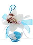 Boule drages turquoise orchide