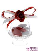 Mini cloche drages rouge