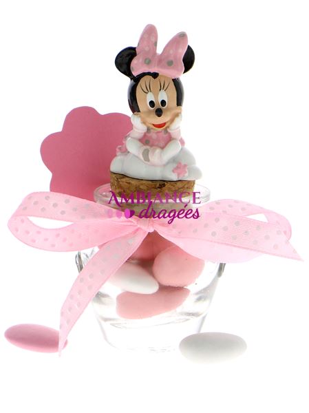 Goutte dragées Baptême Bébé Minnie - Dragées Baptême bébé minnie