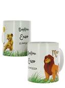 Mug Roi lion Parrain, Marraine Personnalisé