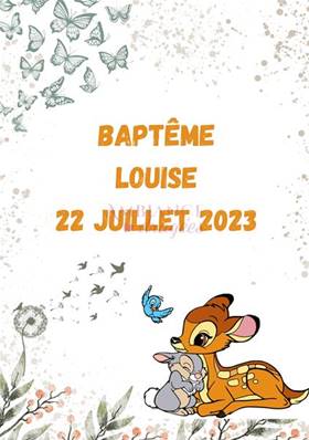 Affiche Personnalisée Bambi Nature