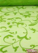 Chemin de table arabesque verte