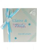 Livre d'or mariage bleu turquoise