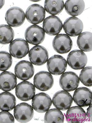Perles nacrées grise
