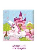 20 serviettes Licorne