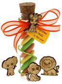 Éprouvette Dragées Baptême Jungle Personnalisée  - Cadeaux Invités Animaux Jungle