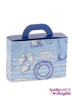 Boite dragées valise mer