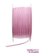 Cordelette satin rose 3 mm