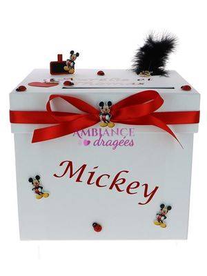 Urne baptême Mickey ou Minnie