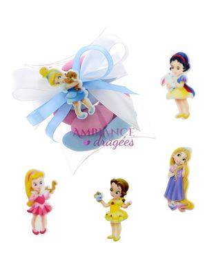 Boite dragées buste bébés princesses