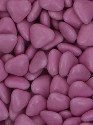 Dragées Mini Coeur Chocolat Fuchsia - 70% de cacao