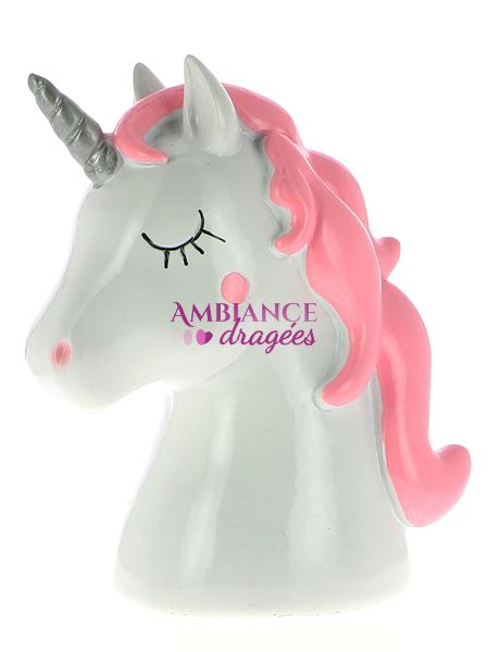 Tirelire Licorne Tirelire Bapteme Contenant Dragees Bapteme Ambiancedragees