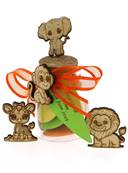 Pot en Verre Dragées Baptême Jungle - Baptême Jungle 