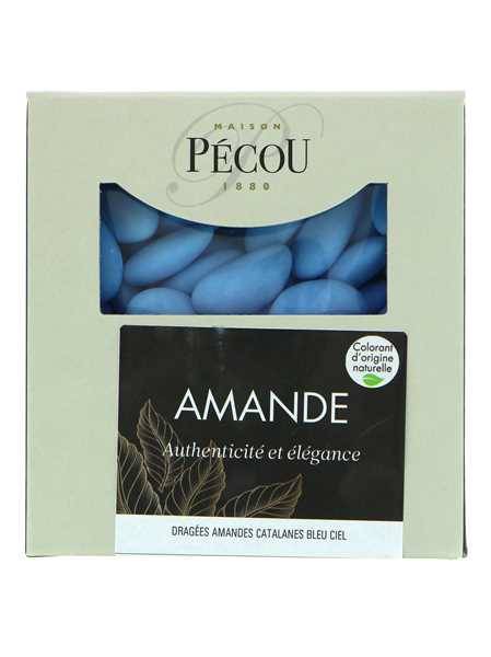 Dragées amande catalane bleue et blanche en mélange , Dragees amande bleu  et blanche - Dragéeslad.