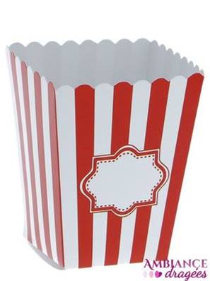 Boite dragées popcorn