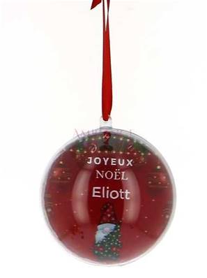 Boule Noël Personnalisée Père Noël