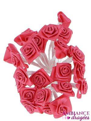 Fleur mini rose fuchsia x 12