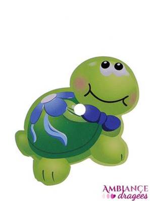 Etiquette baptême tortue x12