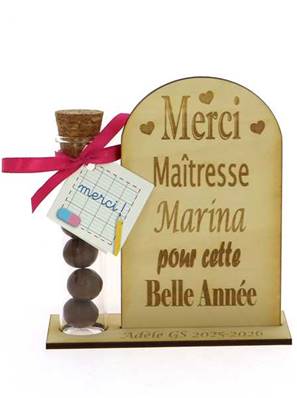 Cadeau Maîtresse, Maître Bois Personnalisé - Cadeau fin d'année